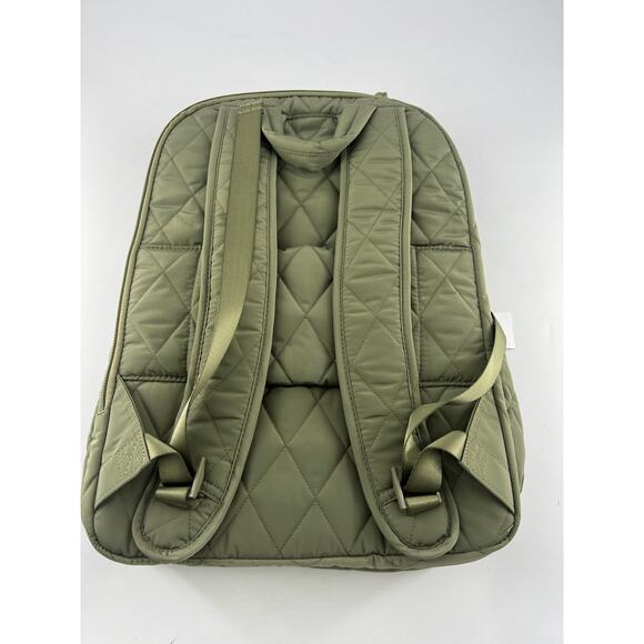 Vera Bradley Backpack Ultralight L Bag School College Green Sage Quilted New